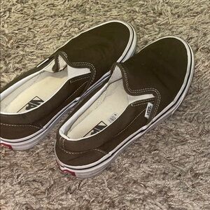 Vans Hunter Green Slip-On Shoes